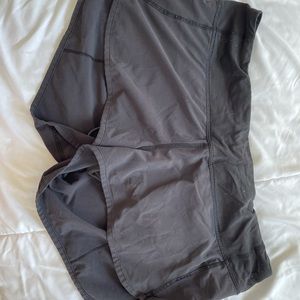 Lulu Lemon Speed up mid rise lined black shorts